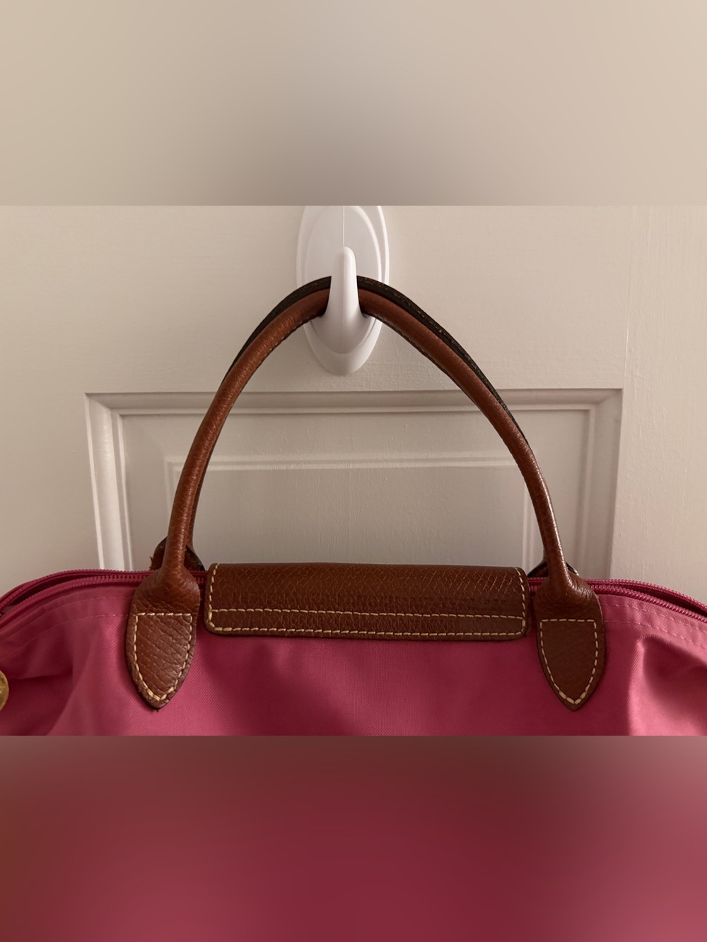 Longchamp Le Pliage Original S Handbag Pink Fuchsia - Picture 6 of 10